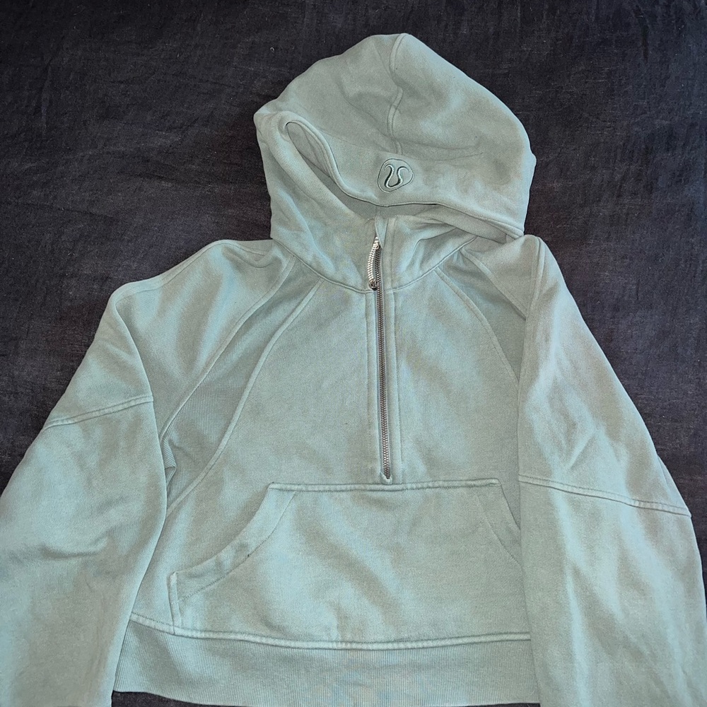 Lululemon Oversized Half Zip in Tidewater Teal